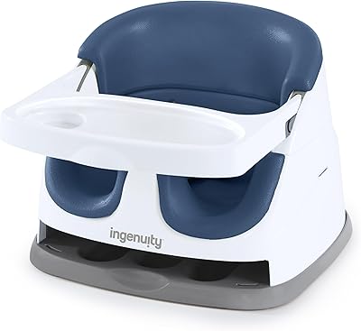 Ingenuity Baby Base 2-in-1 Seat Night Sky Booster Chair for Toddlers