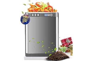 KEEPEEZ 4L Smart Electric Composter- for Kitchen Composter Countertops, Indoor Odorless Compost Bin with 2 Carbon Filter, 3 Modes/Auto-Cleaning/Energy Efficient/Silent, Quickly Turns Food Waste into Compost