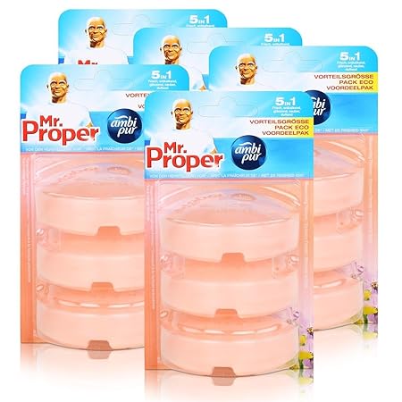 Mr.Proper Nachfüller Ambi Pur 5in1 Blossoming Flowers 3x55 ml (5er Pack)