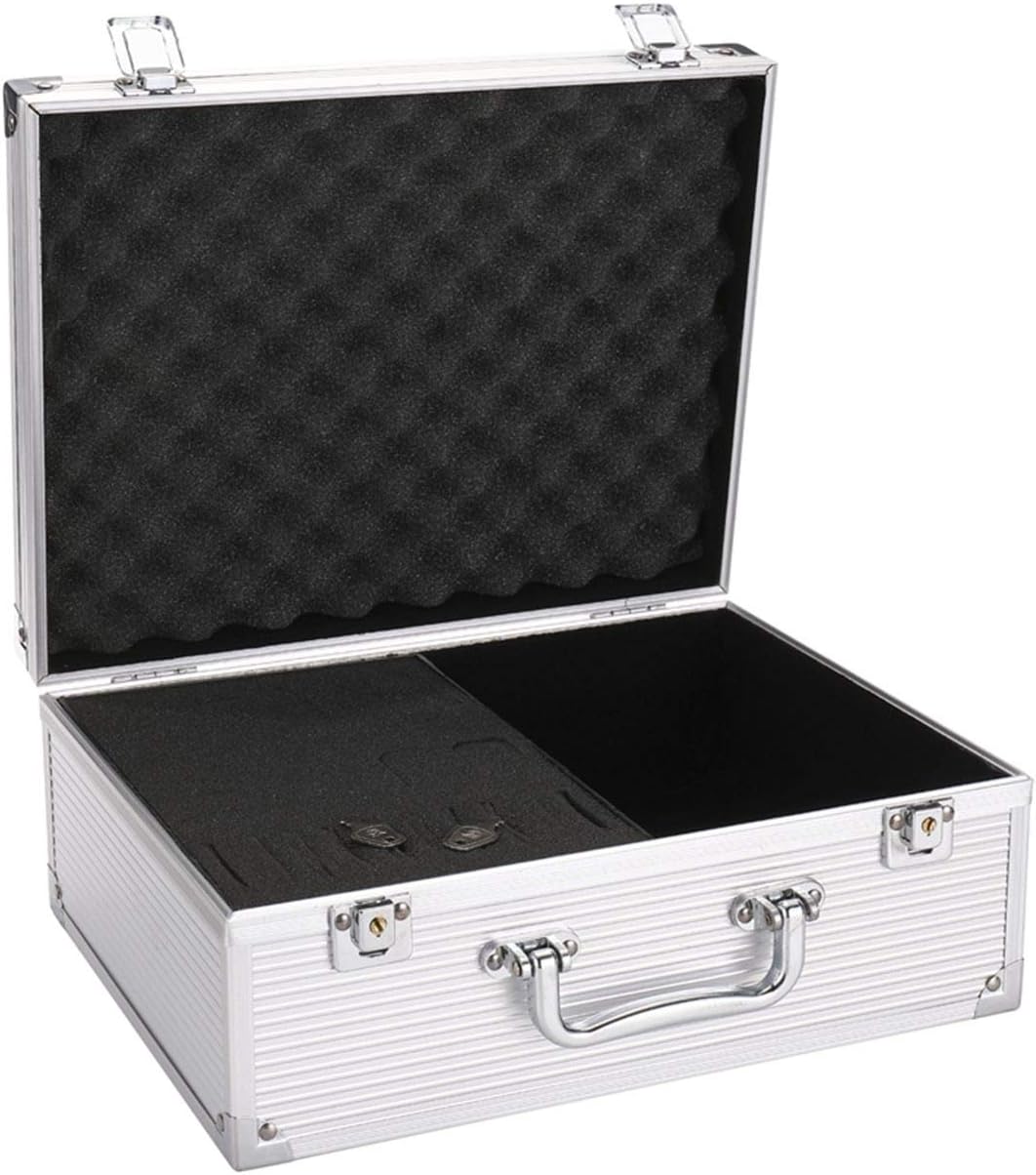 Tattoo Kit Box Case,Tattoo Case Organizer 12.6" x 9.5" x 5.1" W/Lock