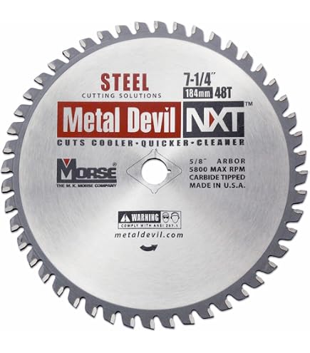 Amazon.com: Morse Metal Devil CSM7255620FNFC, Circular Saw Blade
