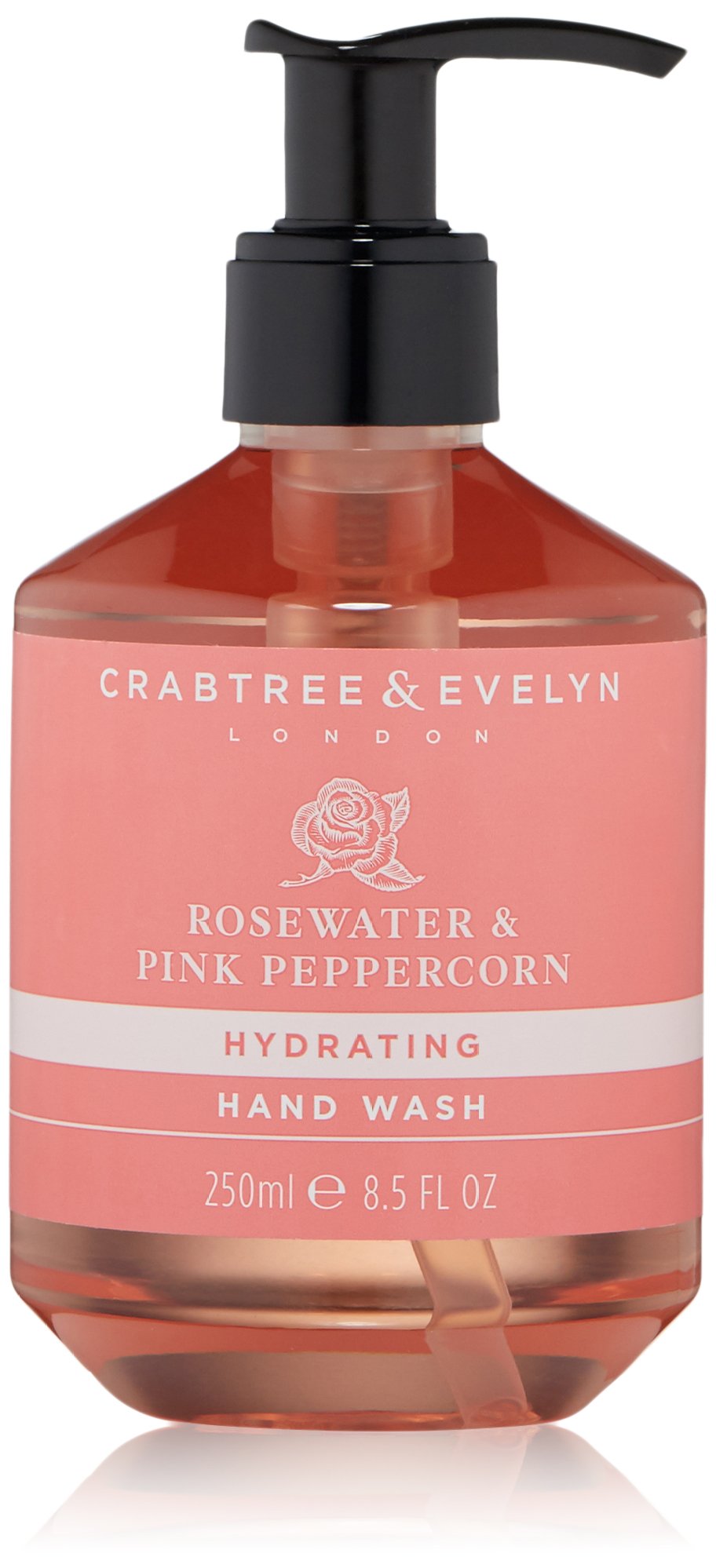 Crabtree & Evelyn Rosewater and Pink Peppercorn Hydrating Hand Wash, 250 ml