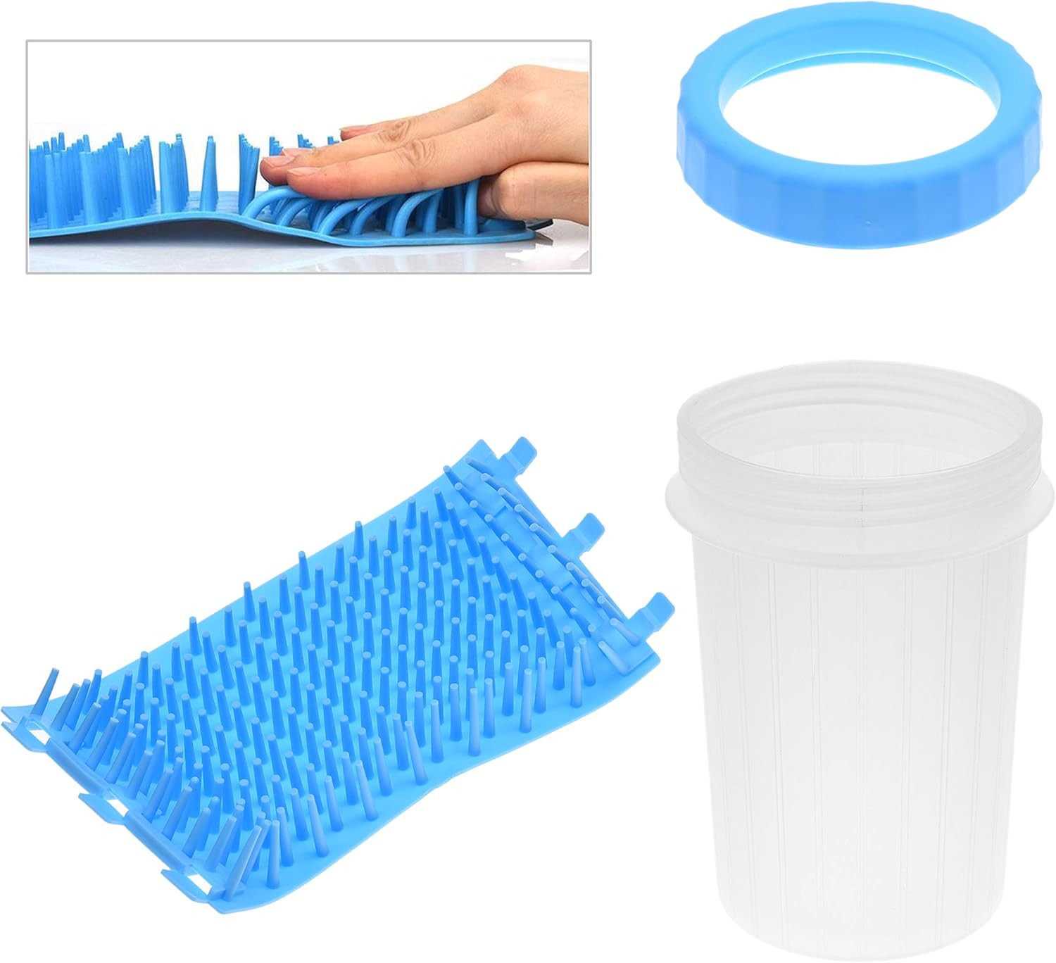Kare & Kind Dog Paw Cleaner, Portable Washer Pet Cleaning Brush for Bathing and Grooming, Removes, Dirt, Mud, Debris - Image 4