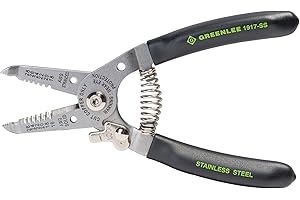 Greenlee 1917-SS Stainless Wire Stripper and Cutter, 16-26AWG, 6-Inches
