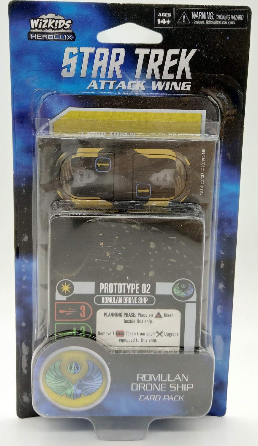 WizKids Star Trek Attack Wing: Romulan Drone Ship Card Pack Wave 1 - English