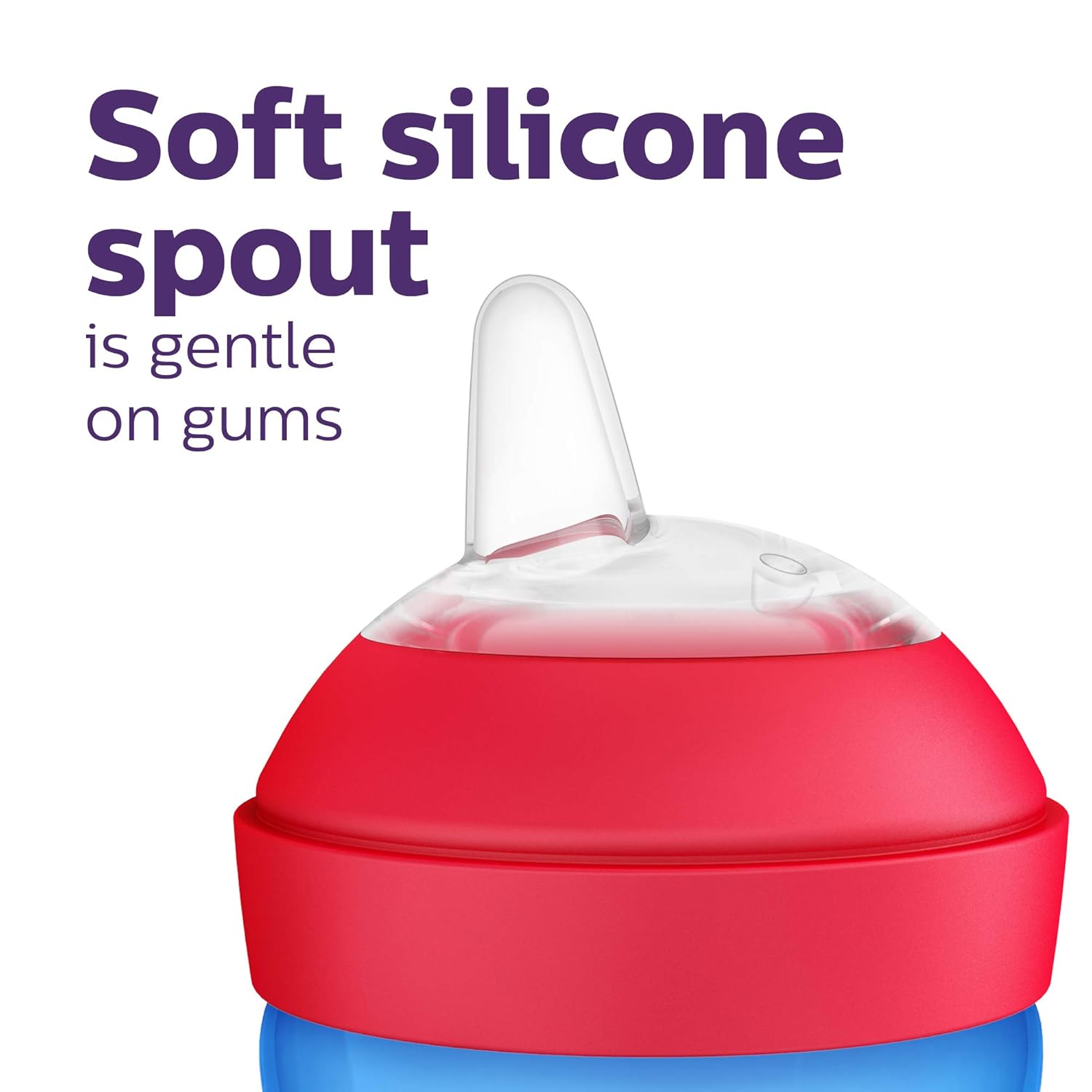 Philips AVENT My Grippy Spout Cup, 10oz, 2pk, Blue/Green, SCF801/21 : Baby