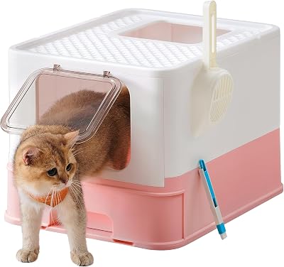 Feandrea Hidden Cat Litter Box with Hood Slide-Out Tray 15 kg Capacity