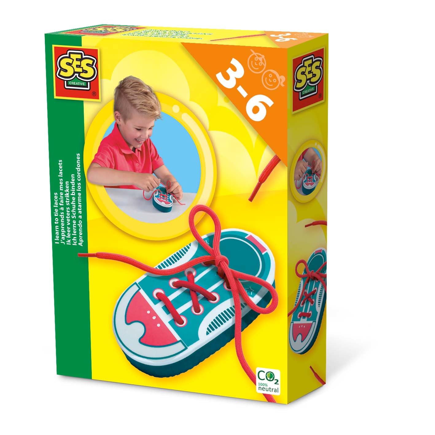 éS SES Creative 14629 I Learn to Tie Shoe Laces