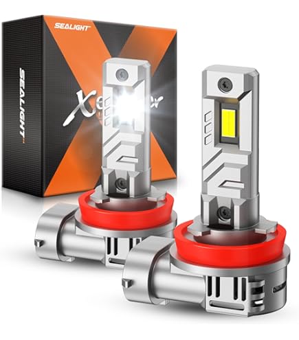 Ruiandsion Lot De 2 Ampoules LED PH16W Canbus Super Lumineuses 50 W 12–24 V 2525 10SMD Chipset 6000 K Blanc LED Clignotants Feux De Circulation Diurnes