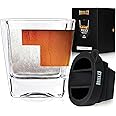 Whiskey Wedge Glass Set | Old Fashioned Whisky | Best Accessories & Gifts for Drinking Bourbon and Scotch | Perfect Whisky Gifts for Men… (Step Ice)