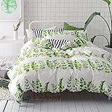 Amazon.com: Wake In Cloud - Botanical Duvet Cover Set, 100