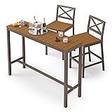 Cozyman Outdoor Bar Height Table and Chairs Set, 3