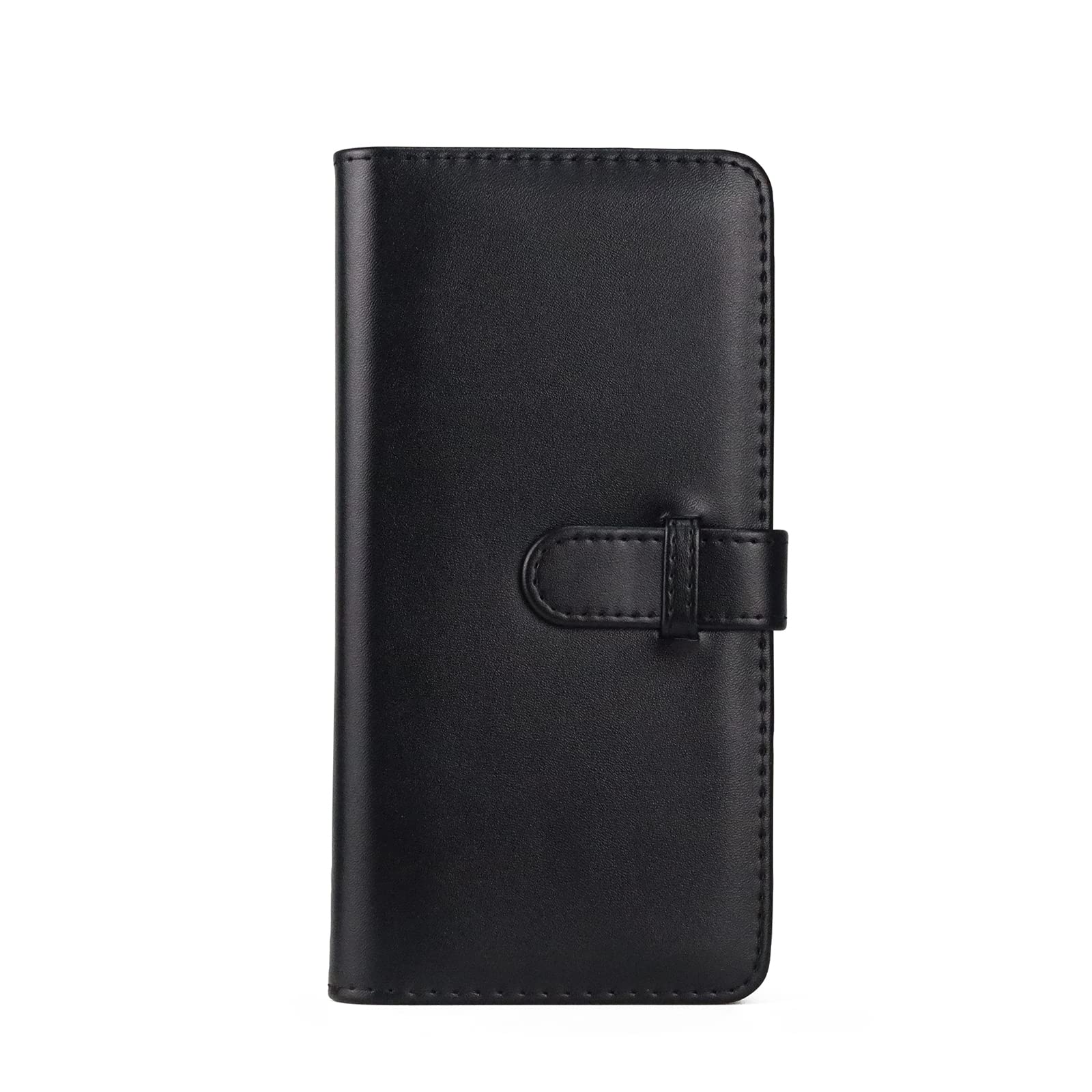 MUZIRI KINOKOO Mini Photo Album PU Leather Wallet Album Dessert Time Album Compatible For Fuji Instax SQUARE SQ1 SQ20 SQ10 SQ6 Camera Share SP-3 Pictures Holder 80 Pockets (Black)