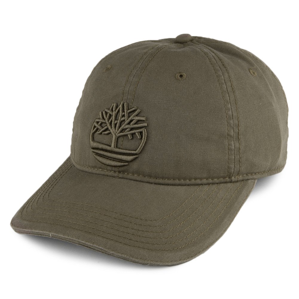 Timberland Hats Logo Baseball Cap Olive Adjustable Amazon.co.uk
