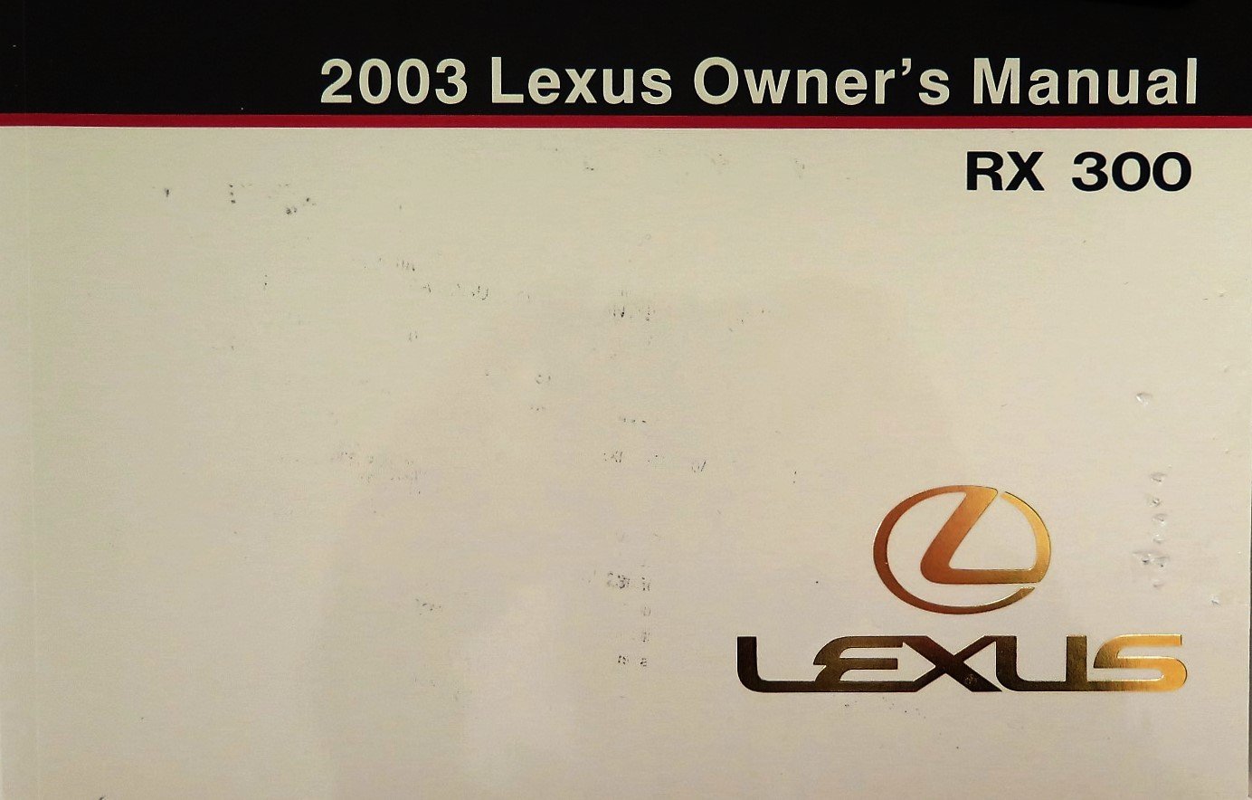 2003 Lexus Rx300 Owner Manual