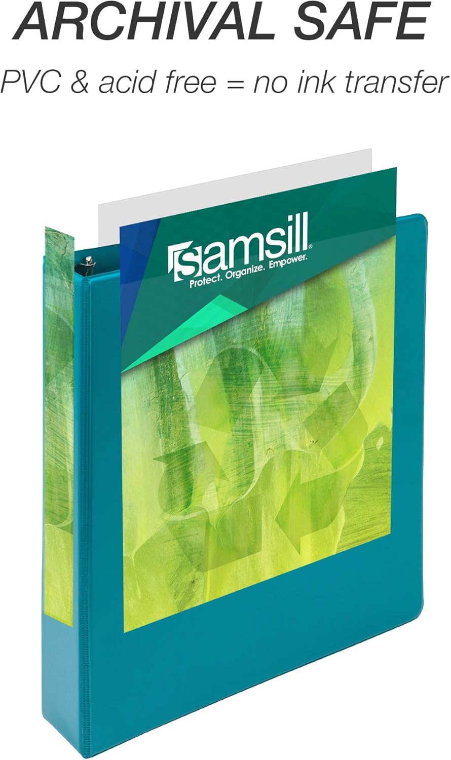 Samsill Earth’s Choice, Durable Fashion Color 3 Ring View Binder, 1.5 Inch Round Ring, Up to 25% Plant Based Plastic, Eco-Friendly, USDA Certified Biobased, Turquoise, Value 2 Pack (MP286577) : Office Products