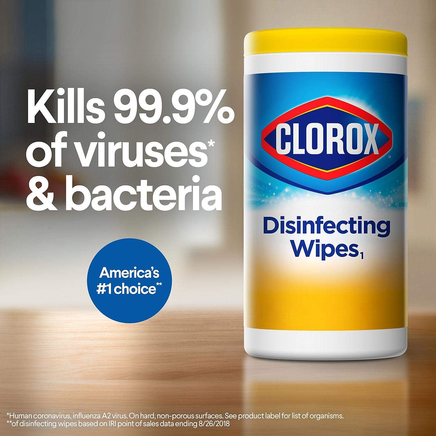 Clorox Disinfecting Wipes Variety Pack - 5X Cleaning Power, Kills 99.9% of Bacteria - 5 Pack, 425 Count Total: Health & Personal Care