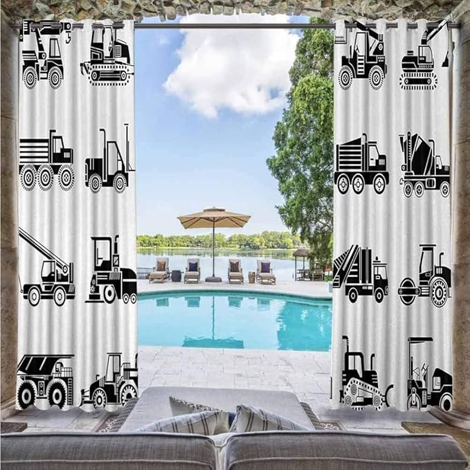 ScottDecor - Panel de cortina para exteriores para exteriores para