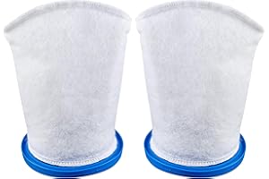TASOUYEE X-treme Multilayer Filter Bag, Compatible with Catfish Ultra,iVac 250,iVAC C2,Volt FX-4 and for Jacuzzi JPV200 Handheld Pool Vacuums (2 Pack, X-treme Multilayer Filter Bag)