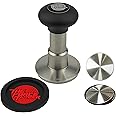 The Force Tamper Automatic Impact Coffee Tamper Adjustable Const Pressure and Autoleveling Ripp-Distribute Set New (Jelly, 58.50mm)