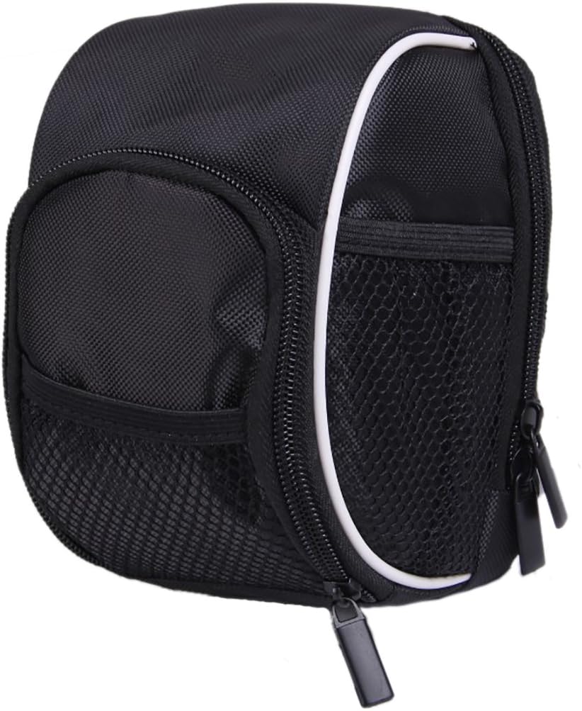 Anyget Bike Handlebar Bag Bicycle Front Basket Bag with Rainproof Cover(Black)