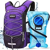 NONSAR Hydration Backpack, Hiking Backpack with 3L Water Bladder, Lightweight Insulation Hydration Pack, Water Backpack for Hiking, Cycling, Running, Festival, Camping for Men Women