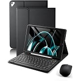 TUNKARMOR Keyboard Case for iPad 9.7 inch 6th, 5th Generation/Pro 9.7 / Air 2 / Air 1 - Mouse and Detachable Keyboard for iPad Pro 9.7, Slim Case with Pen Holder -Black