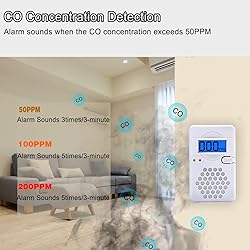 4 Pack Carbon Monoxide Detectors,CO Alarm Detector