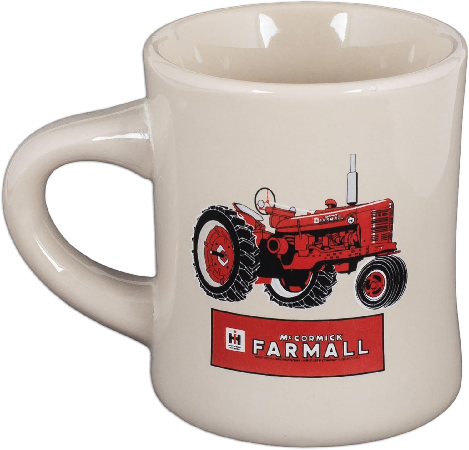 Stoneware Diner Mug by McCormick Farmall (White Red