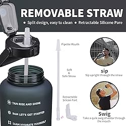 ST-YIBEN 100oz Large Motivational Water Bottle with