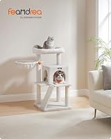 Feandrea Cat Tree Tower Widened Perch 45x30 cm Cream White PCT051T01V1 view 2