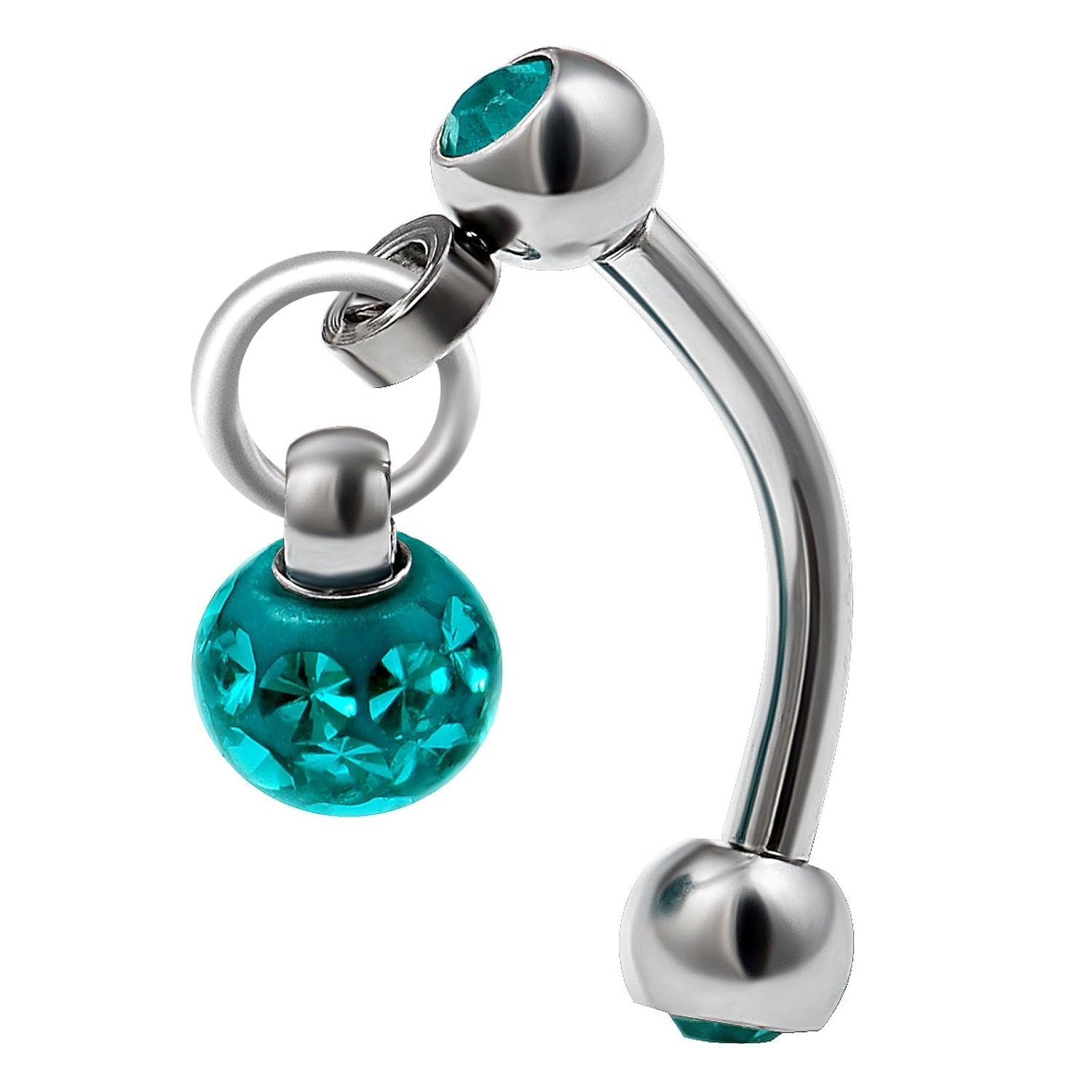 Buy bodyjewellery 16g 5/16 Curved Barbell Dangle Earrings Cartilage