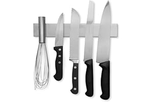 Modern Innovations 10 Inch Stainless Steel Magnetic Knife Bar with Multipurpose Use as Knife Holder, Knife Rack, Knife Strip,