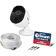 Swann Indoor/Outdoor Home Security Camera, 1080p PIR Bullet Cam, Infrared Night Vision, Thermal Heat Sensing, BNC Wired Add to DVR, SWPRO-1080MSB, 1080p Bullet Security Camera (SWPRO-1080MSB-US)