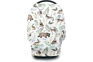Pobi Baby Premium Multi-Use Cover - Nursing Cover, Baby Car Seat Covers, Shopping Cart, High Chair, and Breastfeeding Cover -