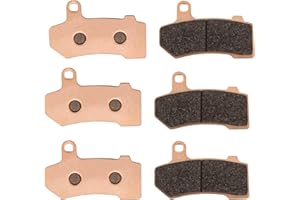 BLCYANUE Sintered Copper Brake Pads for Harley Davidson FLHTCU Ultra Classic Electra Glide 2008-2020, FLHR Road King, FLHX Street Glide 2008-2022