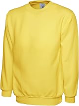 Uneek Clothing UC203 Yellow Medium 300 GSM Classic Sweatshirt 50/50
