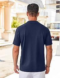 COOFANDY Mens Button Up Shirts Short Sleeve Casual