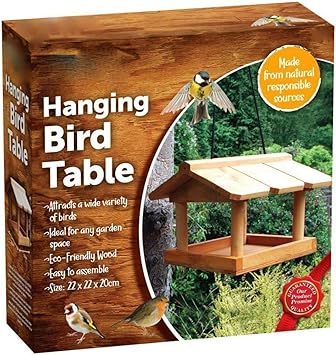 ADEPTNA Neuheit Garten Holz Baum hängende Vögel Futterstation Tisch