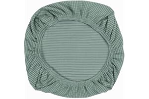Yikko Soft Stretch Spandex Jacquard Slipcovers, Corn Grain Texture Chair Slipcovers fit for Office,Dining Room,Bar,Wedding Chair Seat Cushions, Washable Removable Home Decor (1, Green)