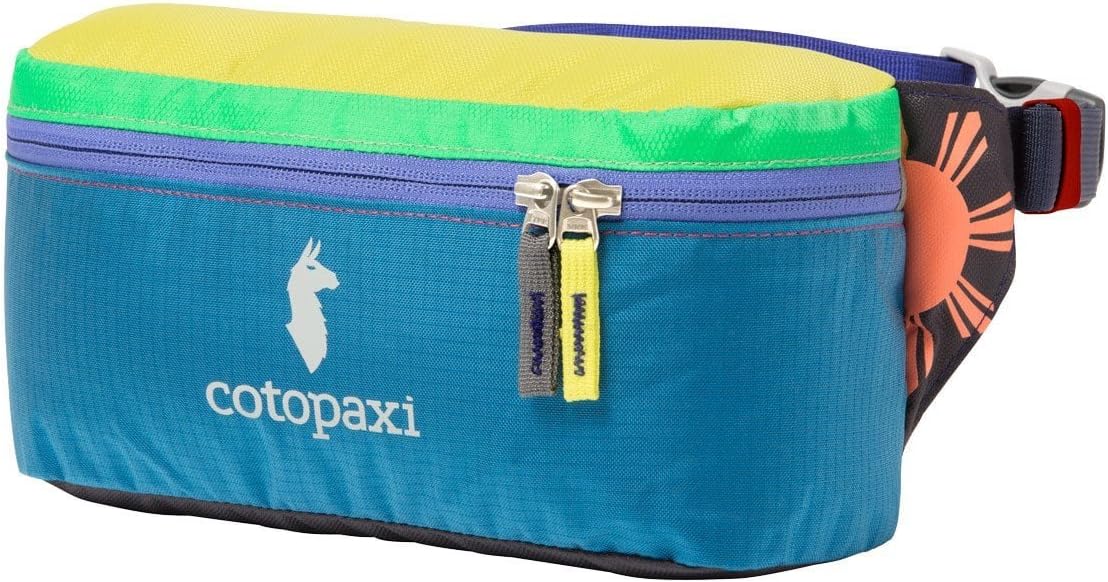 Cotopaxi Del Dรญa Bataan 3L Fanny Pack | Hiking Waist Bag with Del Dรญa Colorway (No Two Products are The Same)