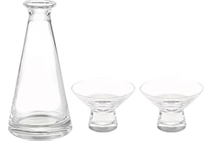 V Hirota Glass EDO-17 Tokuri + Cup Set, Edo Glass