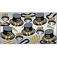 Beistle 88780NRBKG 1-Pack Decorative Legacy Party Assortments for 10 People, Gold