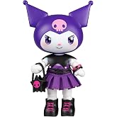 Hello Kitty&reg; and Friends Premier 8-Inch Articulated Figure - Classic Kuromi&trade; Series 1 Poseable Doll - Officially Licensed Sanrio Product - Ages 6+