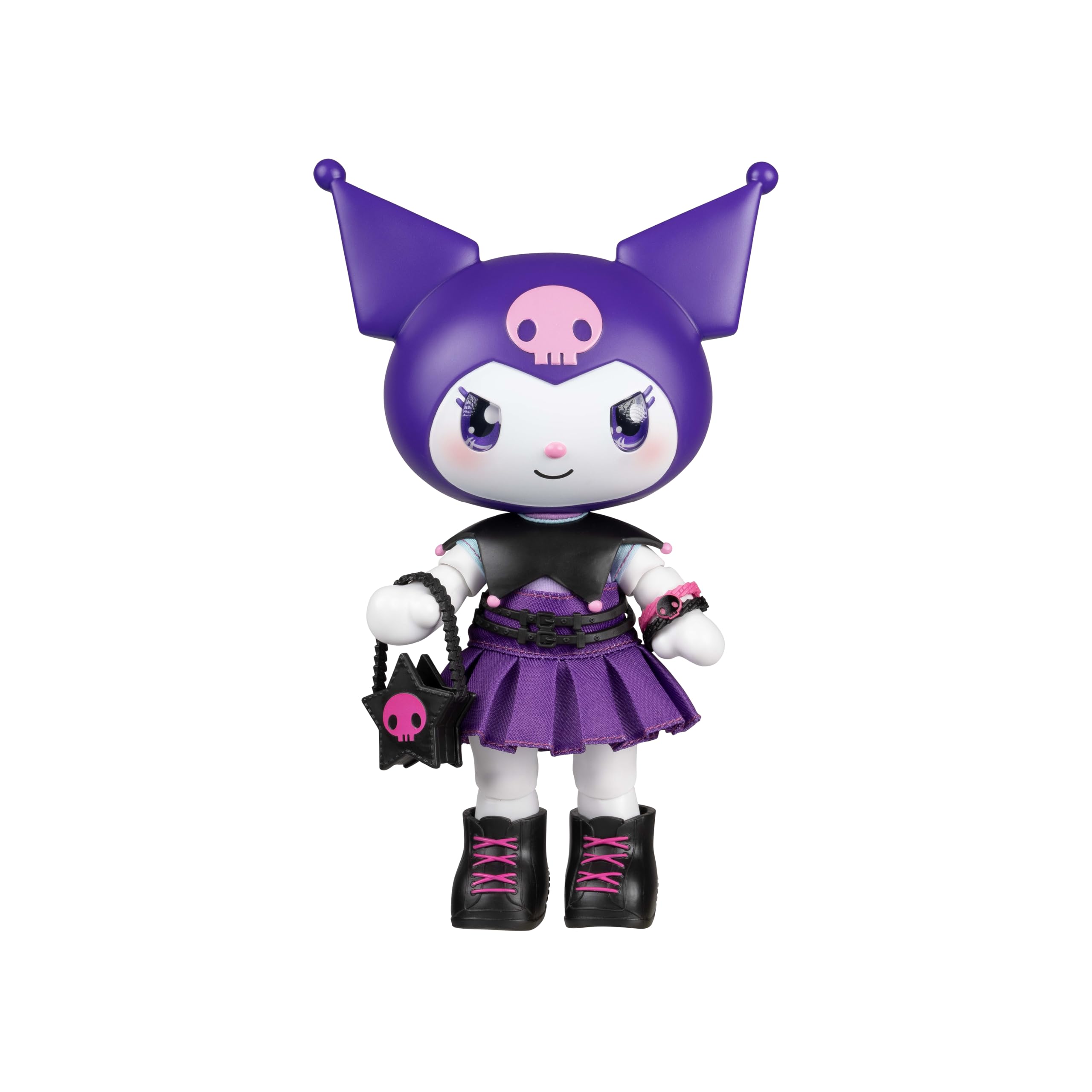 Photo 1 of Hello Kitty® and Friends Premier 8-Inch Articulated Figure - Classic Kuromi™ Series 1 Poseable Doll - Officially Licensed Sanrio Product - Ages 6+