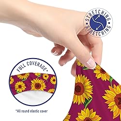 Lunarable Sunflower Office Chair Slipcover, Vibrant