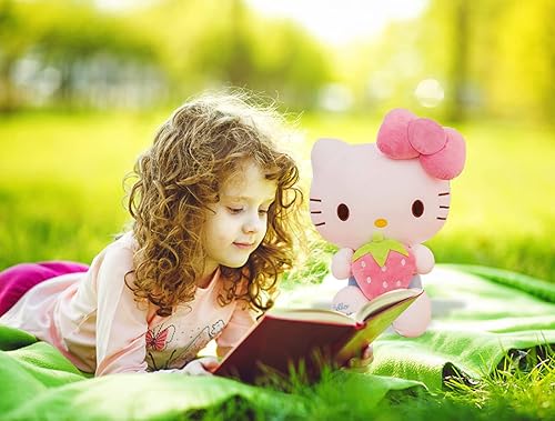 Cute Hello Kitty Plush Toys, Soft Pink Cat Doll Stuffed Plush Toy