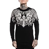 Affliction Men's Long Sleeve T-Shirt, Graphic Print