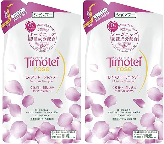 Amazon セット販売 ティモテ ローズ モイスチャーシャンプー つめかえ用385ｇ 2個セット ティモテ シャンプー 通販