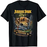 Jurassic Park Vintage T-Rex Break Out T-Shirt Small